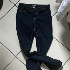 Girls straight leg navy blue jeans
